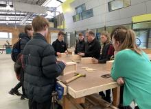 Secondary school students at VU Polytechnic's Try a Trade Day in June 2022.